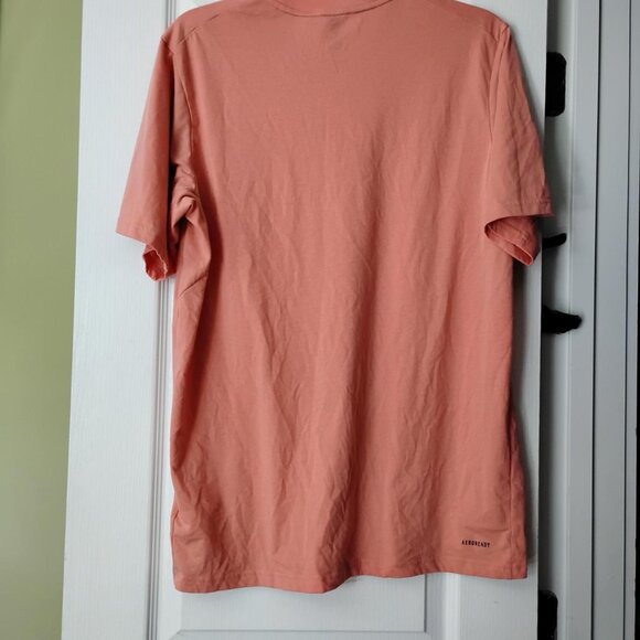 Adidas Peach T-Shirt Aeroready Logo - Picture 3 of 8